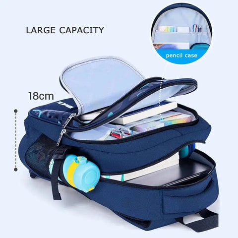 Waterproof School Backpack for Boys - Durable for Travel & Everyday Use