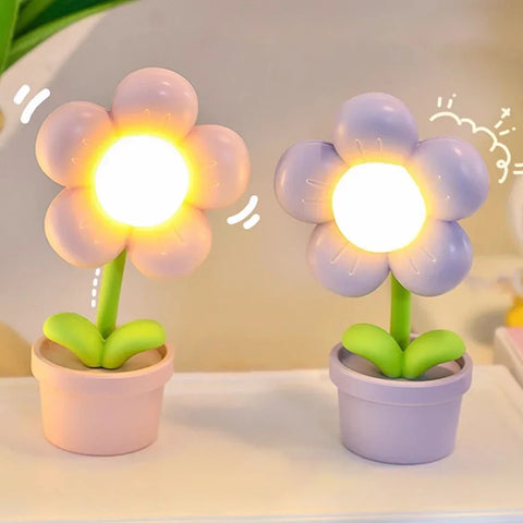 Mini LED Flower Night Light – Cute Small Table Lamp for Room!