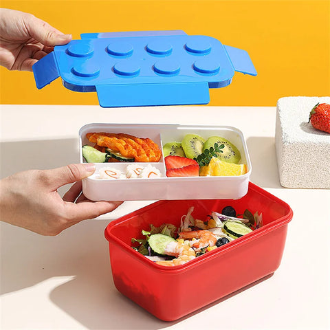 Stackable Bento Kids Lunch Box - Perfect for Kids on the Go! Teeny Pandas