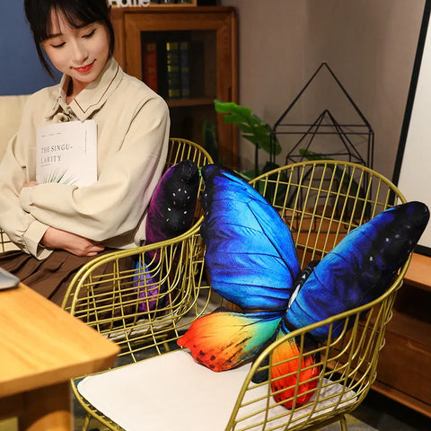 Butterfly Plush Pillow Ornament - Perfect Sofa Pillow and Room Decor