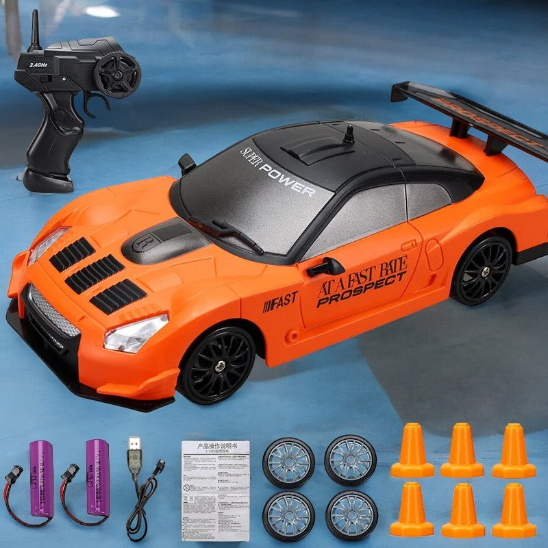 Kids Drift Racing Car with LED Lights 1/24 - 360° Spins & Drifts Teeny Pandas