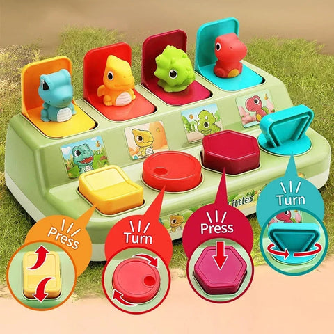Pop-Up Dino Montessori Activity Toy – Fun & Interactive Learning for Kids Teeny Pandas