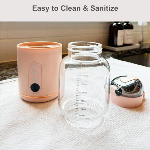 Wireless Electric Baby Bottle Heater with USB Rechargeable Temperature Control & Display