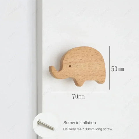 Wooden Shape Cabinet Knobs for Kids - Safe and Durable! Teeny Pandas