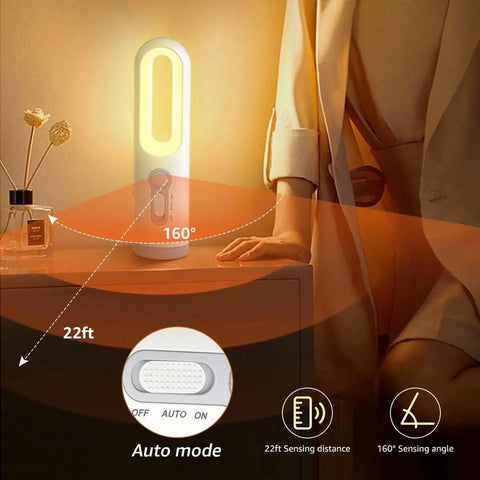Motion Sensor Night Light 2-in-1 Portable Flashlight