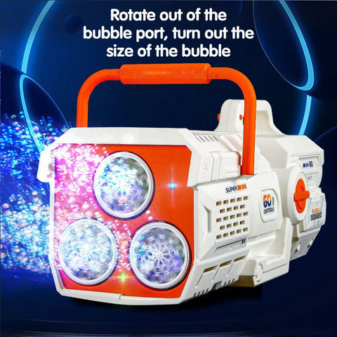 Rocket Blast LED Bubble Gun Toy - For Fun and Blasting Joy! Teeny Pandas