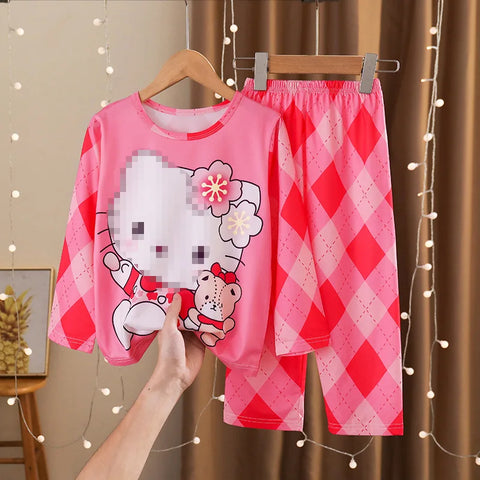 Comfortable Children's Pajama Set – Cute Cartoon Winter Sleepwear
