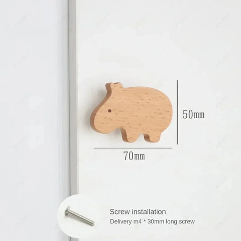 Wooden Shape Cabinet Knobs for Kids - Safe and Durable! Teeny Pandas