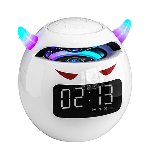 Monster Alarm Clock Bluetooth Speaker - With LED Digital Display