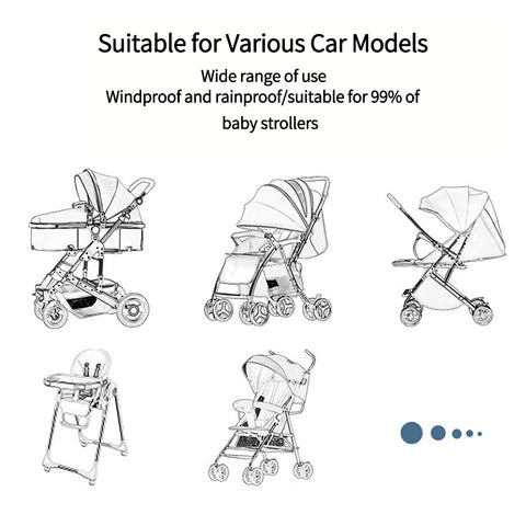 Universal Stroller Rain Cover – Waterproof, Windproof Protection for Your Baby
