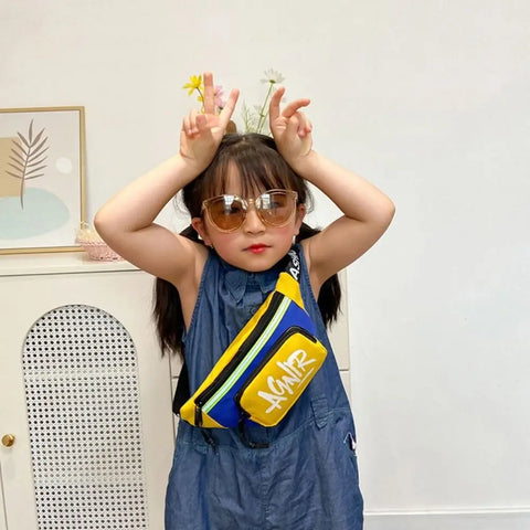 Kids Mini Waist Bag – Cute Oxford Fanny Pack and Crossbody Bag