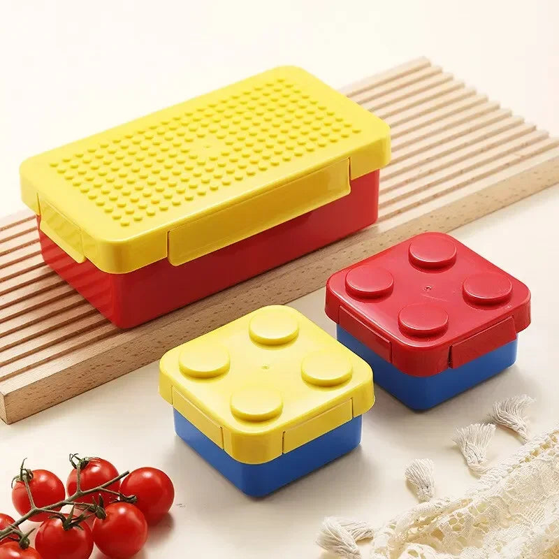 Kids Stackable Bento Lunch Box with Leak-Proof Compartments Teeny Pandas