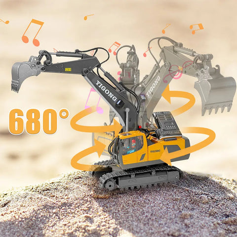 Remote-Controlled Construction Machinery Toys 1/24 - The Ultimate Construction Adventure! Teeny Pandas