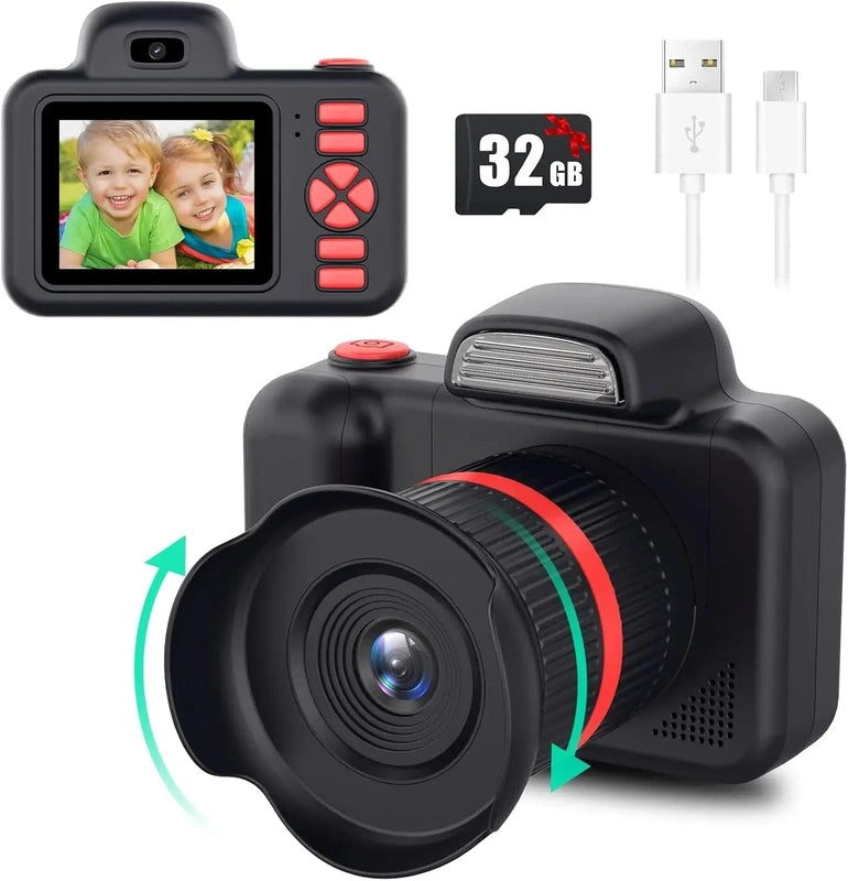 Kids Mini DSLR camera with Fun Filters & Easy Controls – Inspire Your Child’s Creativity! Teeny Pandas