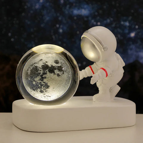 Astronaut Starry Sky Crystal Ball Night Light - Desktop Luminous Decoration!