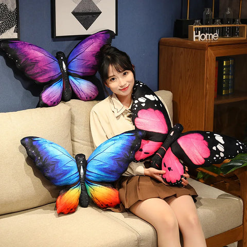 Butterfly Plush Pillow Ornament - Perfect Sofa Pillow and Room Decor