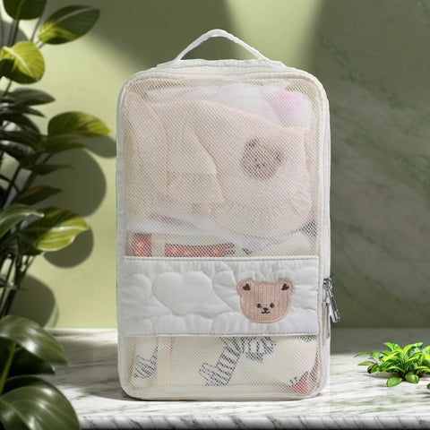 Baby Diaper Bag Organizer Pouches - Reusable and Washable! Teeny Pandas