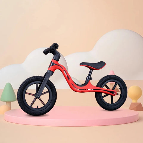 12-Inch No Pedal Balance Bike for Toddlers – Adjustable Seat Push Bicycle