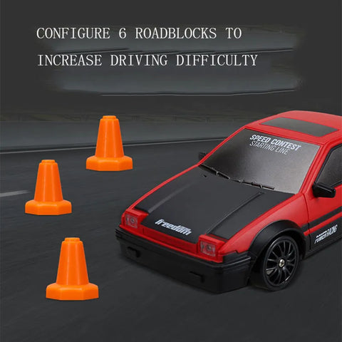 Kids Drift Racing Car with LED Lights 1/24 - 360° Spins & Drifts Teeny Pandas