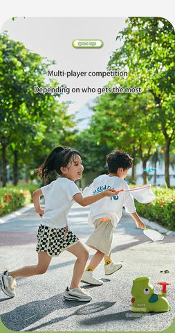 Flying Disc Air Rocket Launcher Toy – Outdoor Soaring Saucer Game for Kids
