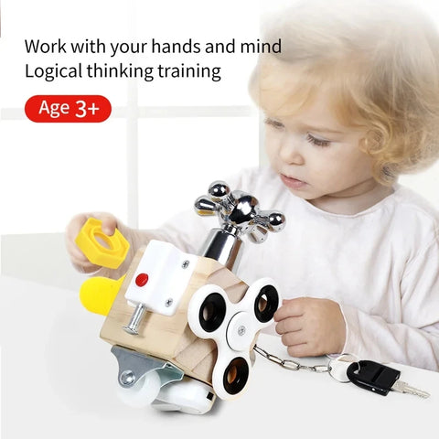Montessori Fidget Spinner Busy Cube for Hands-On Learning Fun Teeny Pandas