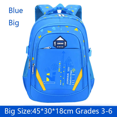 Geometry Pattern Waterproof Children’s Shoulder Backpack for Boys and Girls
