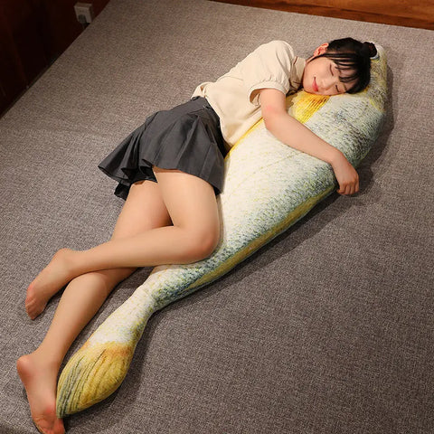 Giant Simulation Funny Fish Plush Toys – Yellow Croaker Pillow