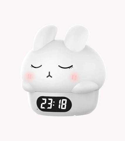 Cute Bunny Digital Alarm Clock - With Night Light for Kids