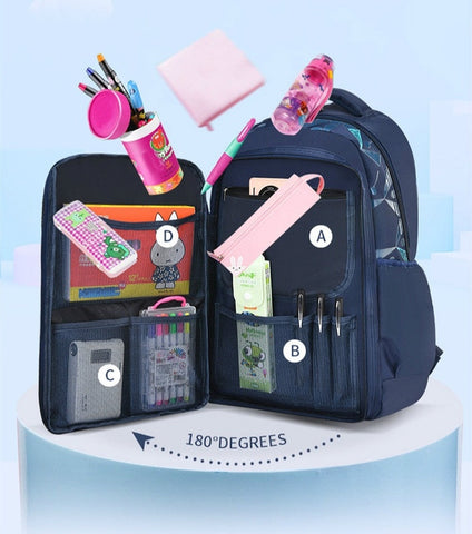Waterproof Children School Bags for Boys – Orthopedic Backpack for Primary School