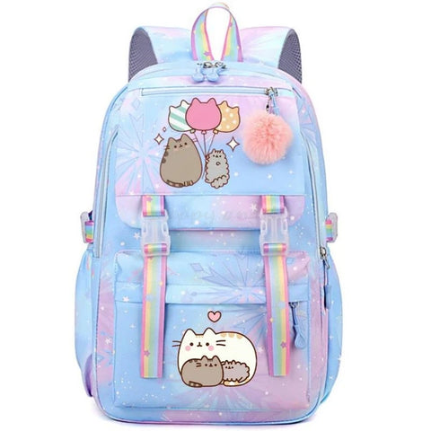 Fat Cat Cartoon Backpacks for Girls – Stylish and Multipurpose