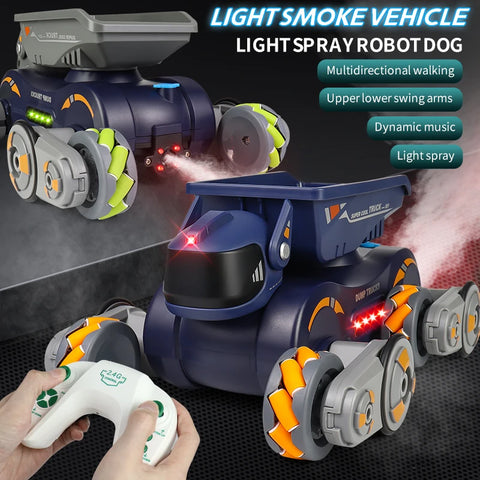 8-Wheel Mechanical Robot Dog | Mult Terrain Functionality & Gesture Sensing