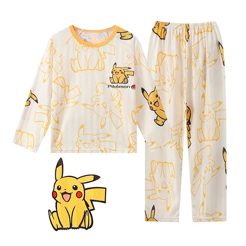 Comfortable Children's Pajama Set – Cute Cartoon Winter Sleepwear