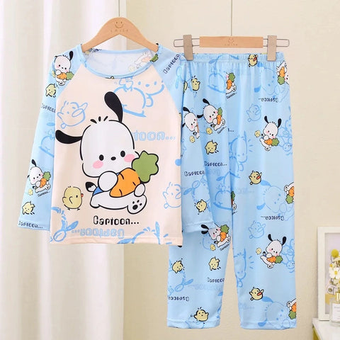 Cartoon Character Children Pajama Set – Cozy and Stylish Sleepwear for Kids