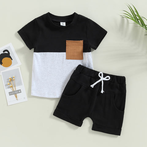 Summer Baby Clothes – Boys T-shirt and Shorts Set – 2Pcs Toddler Casual Sports Tracksuit