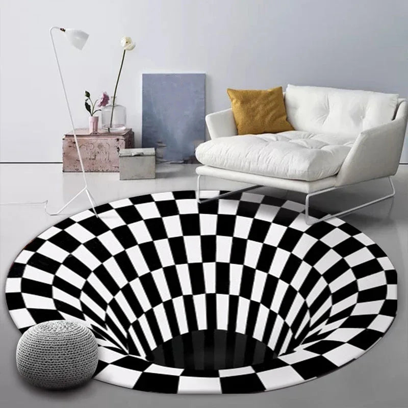 Vortex Illusion Rug – Playful & Cozy Rug for Kids’ Spaces Teeny Pandas