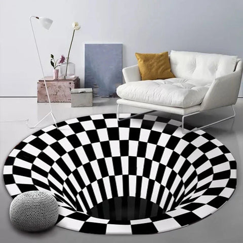 Vortex Illusion Rug – Playful & Cozy Rug for Kids’ Spaces Teeny Pandas