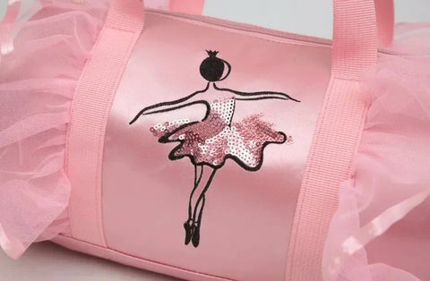 Pink Ballet Dance Bag for Girls – Kids Sports Backpack and Tote for Costume and Shoes