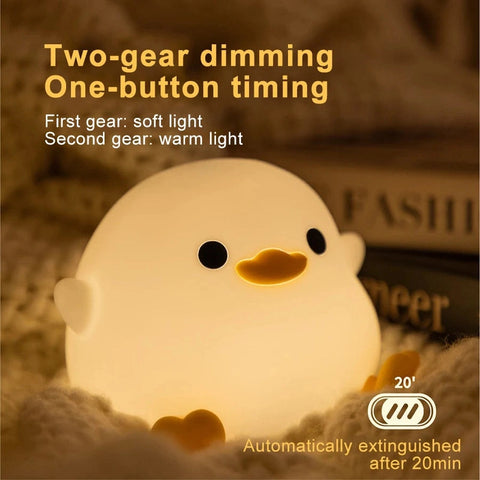 QuackyGlow Soft-touch LED Nightlight Teeny Pandas