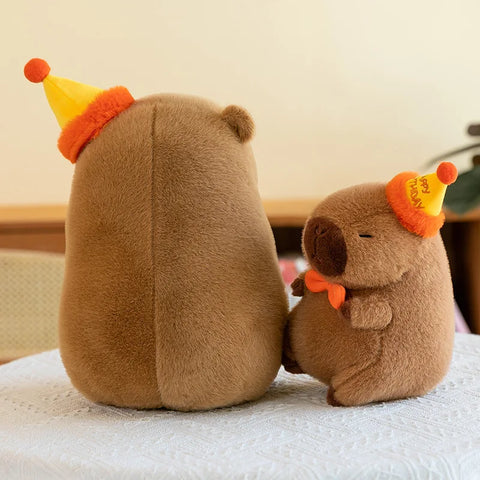 Happy Birthday Capybara Plushie - Adorable Birthday Gift! Teeny Pandas