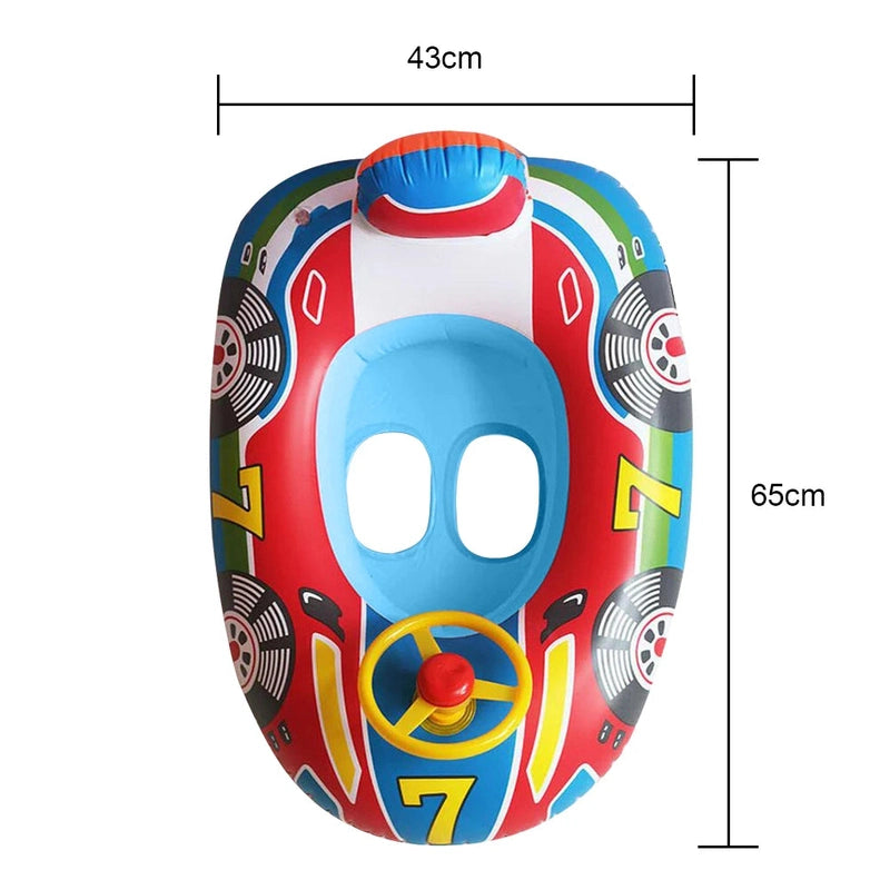 Inflatable Swim Float with Canopy for Toddlers – Safe & Fun Water Play Teeny Pandas