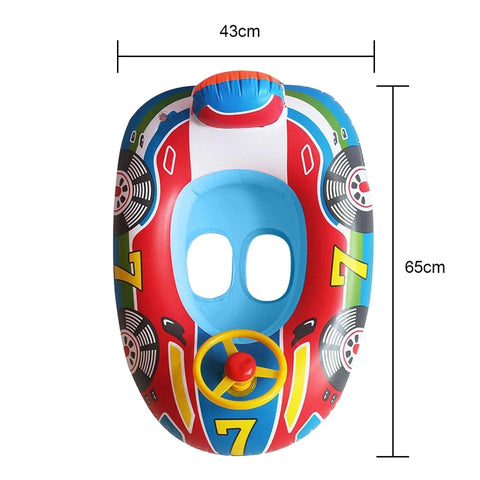 Inflatable Swim Float with Canopy for Toddlers – Safe & Fun Water Play Teeny Pandas