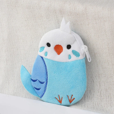 Children's Plush Parrot Wallet – Cartoon Small Bag for Coins, Earphones, and Accessories