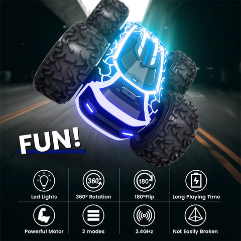 360° Rotating Double-Sided RC Car for Kids