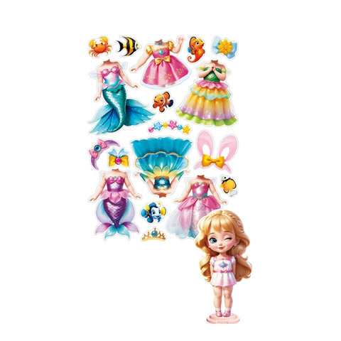 Magnetic  Princess Doll Dress Up Pack