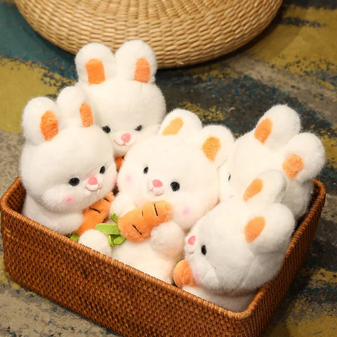 Kawaii Carrot Rabbit Plush Toys – Adorable Bunny Dolls Stuffed Pillows