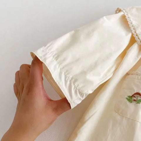 Girls Spring Dress - Cute Baby Princess Cotton Embroidery Rabbit Dress