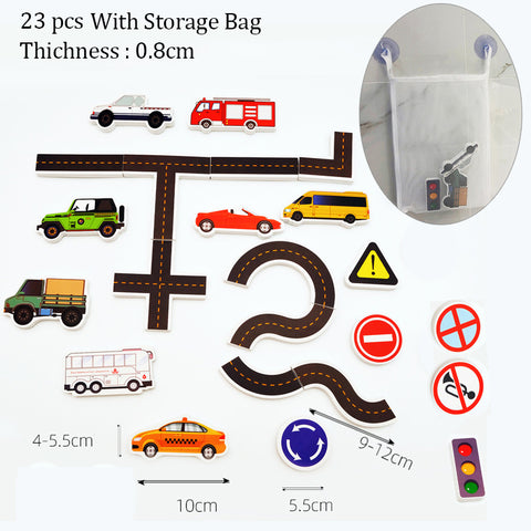 Baby Bath Puzzle Toy Set – Floating & Wall-Sticking