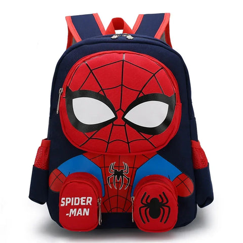Spider Superhero 3D Stereo Backpack for Kids