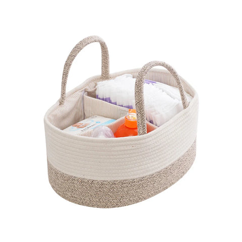 Multifunctional Cotton Rope Nappy Storage Basket