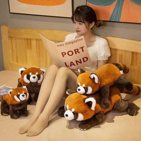 Lifelike Cute Red Panda Stuffed Animal Plushies